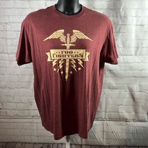 Foo Fighters Fan T-shirt. Heathered Red XL. EUC